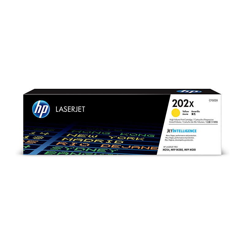 HP 202X Yell Toner CF502X - Cartridge West