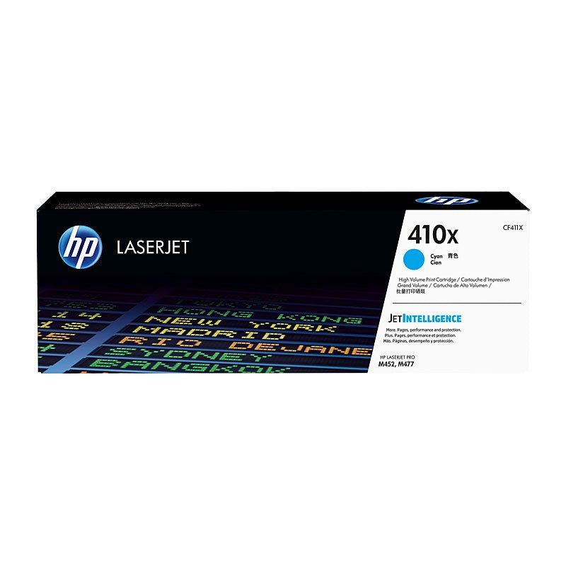 HP 410X Cyan Toner Cartridge CF411X - High Yield Color LaserJet Toner - Cartridge West