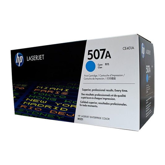 HP 507A Cyan Toner CE401A - Cartridge West