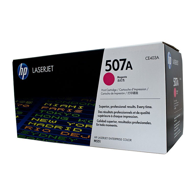 HP 507A Magenta Toner CE403A - Cartridge West