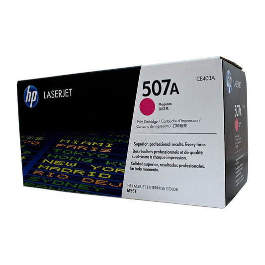 HP 507A Magenta Toner CE403A - Cartridge West