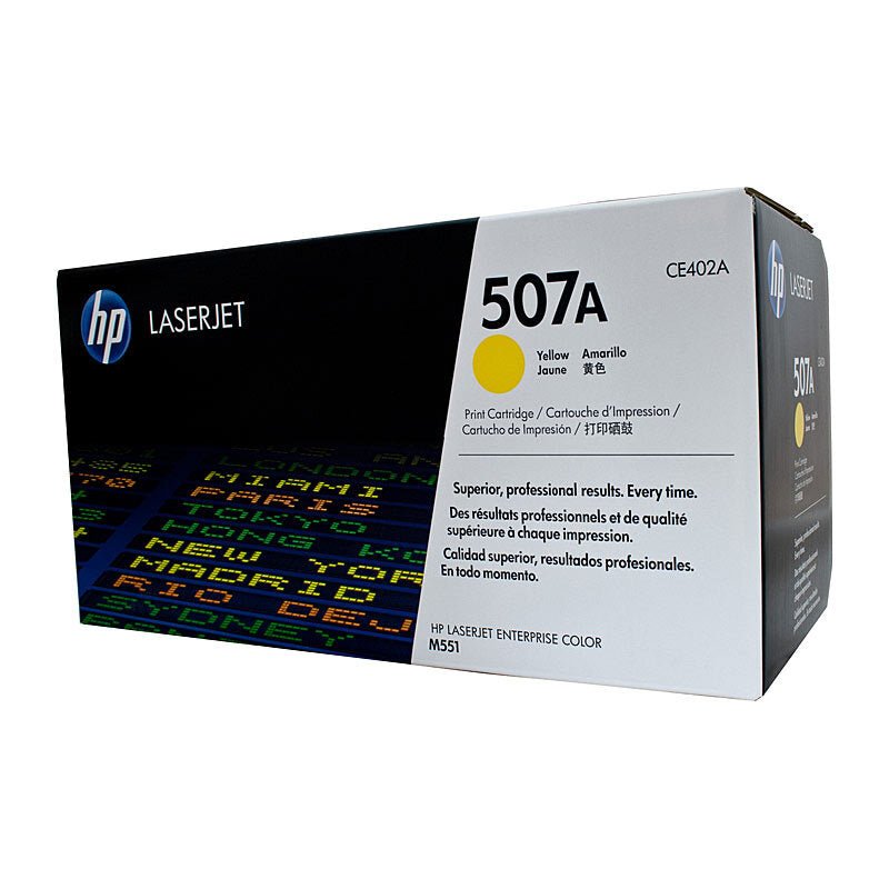 HP 507A Yellow Toner CE402A - Cartridge West