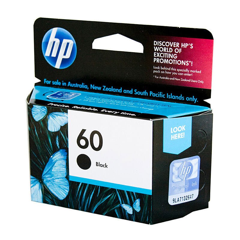 HP 60 Black Ink CC640WA - Cartridge West