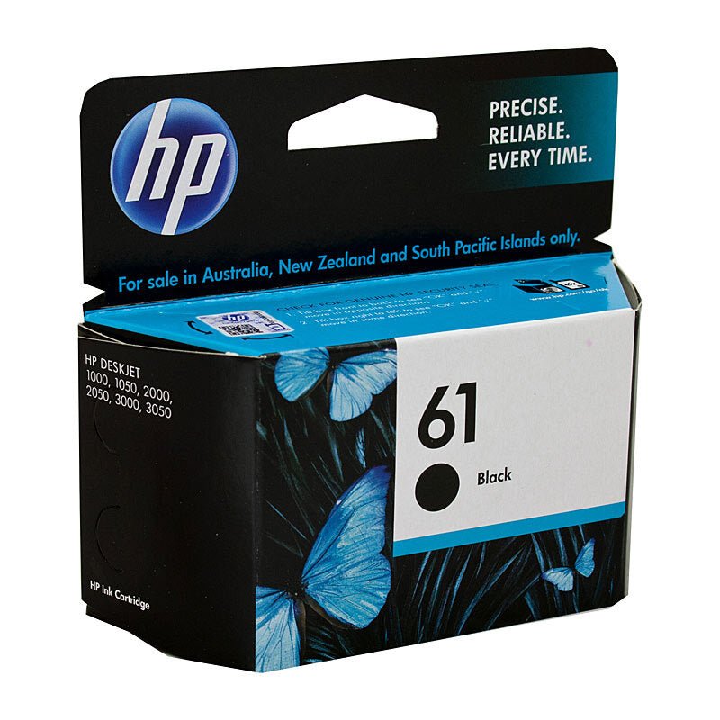 HP 61 Black Ink Cartridge CH561WA - 170 Page Yield Inkjet Ink - Cartridge West
