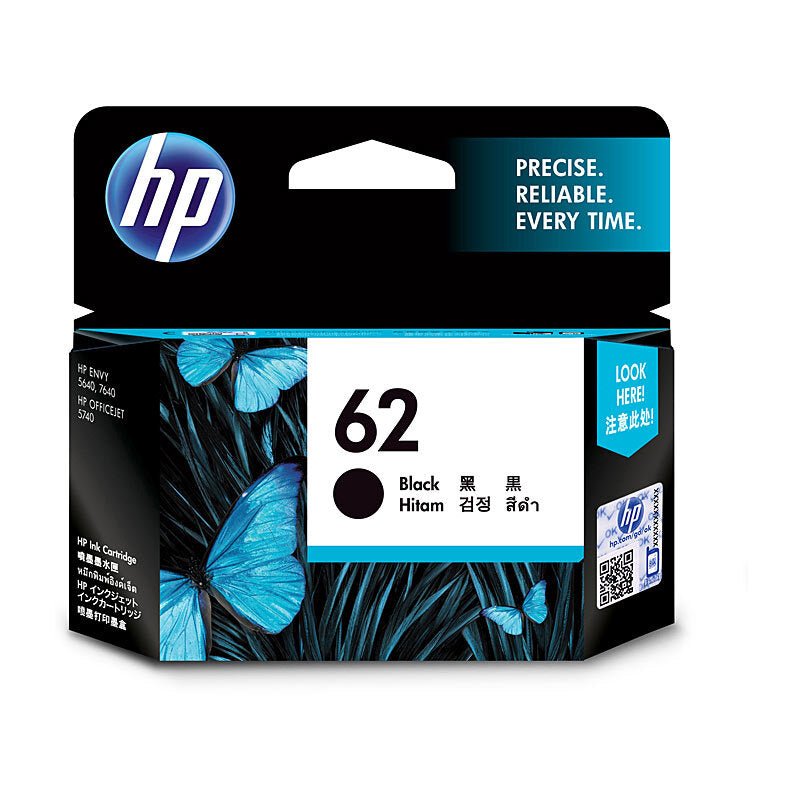 HP 62 Black Ink C2P04AA - Cartridge West