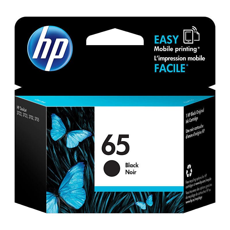HP 65 Black Ink N9K02AA - Cartridge West