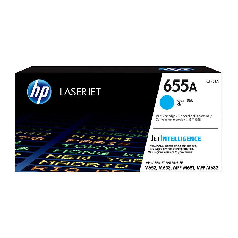 HP #655A Cyan Toner CF451A - Cartridge West