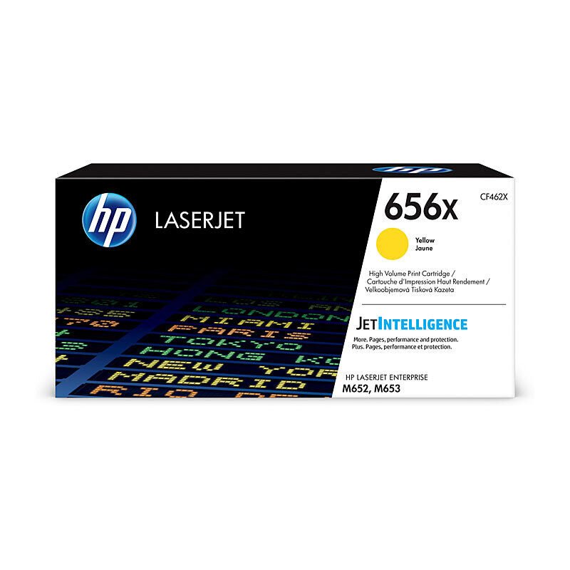 HP 656X Yellow Toner Cartridge CF462X - Colour LaserJet Toner - Cartridge West