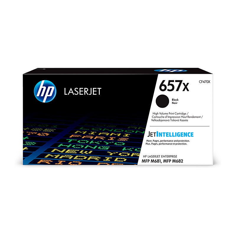 HP 657X Black Toner Cartridge CF470X - Colour LaserJet Toner - Cartridge West