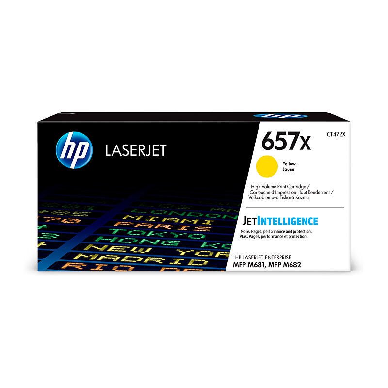 HP 657X Yellow Toner Cartridge CF472X - Colour LaserJet Toner - Cartridge West