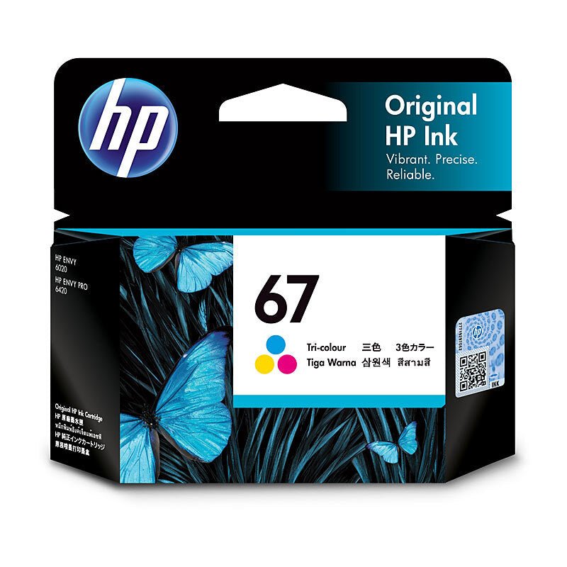 HP 67 Tri - Colour Ink Cartridge 3YM55AA - Standard Yield Color Ink - Cartridge West