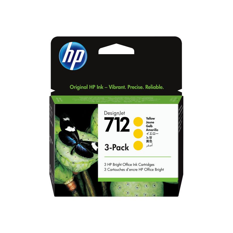 HP 712 29ml Yell 3 Pk 3ED79A - Cartridge West