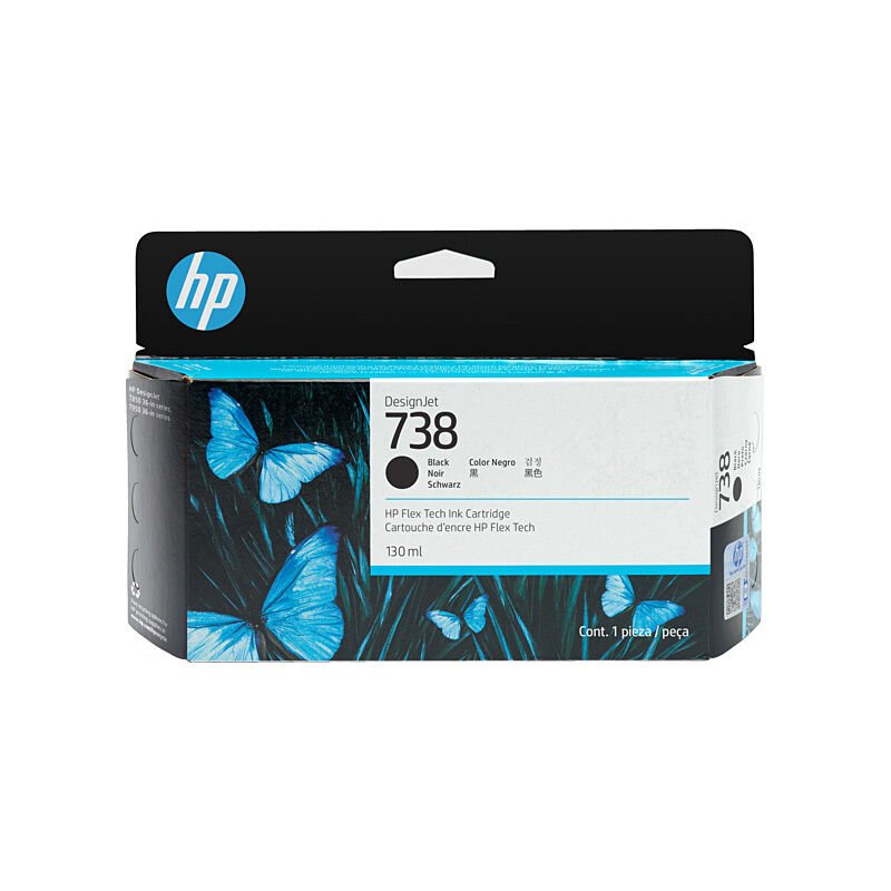 HP #738 130ml Blk Ink 498P2A - Cartridge West