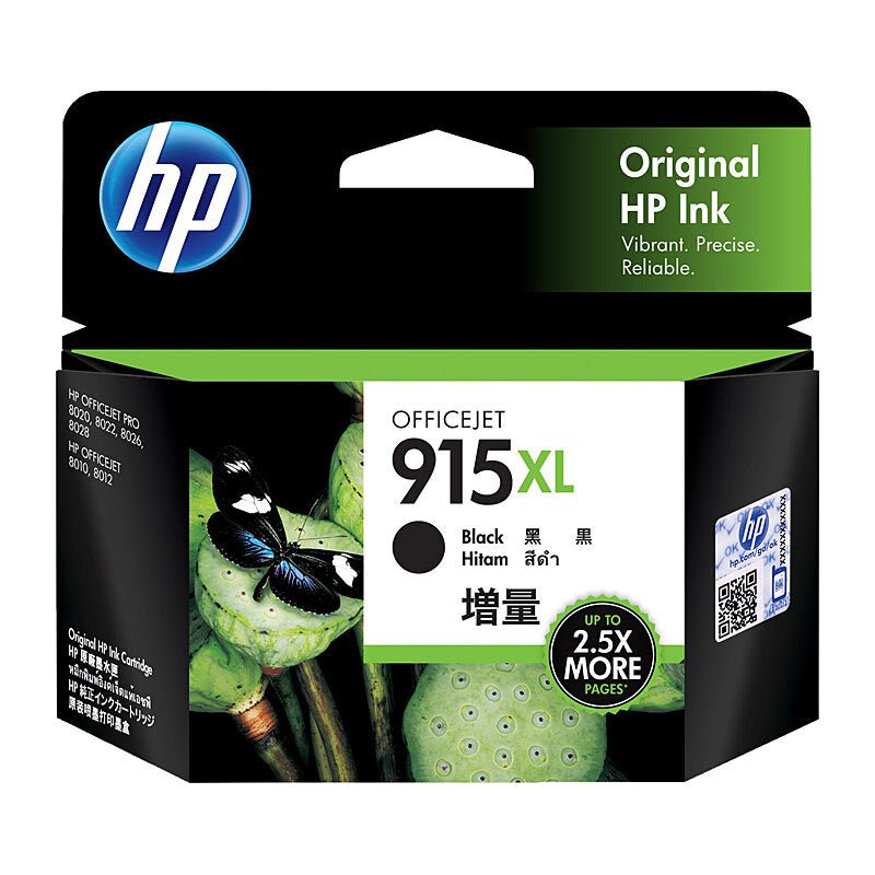 HP 915XL Black Ink Cartridge 3YM22AA - High Yield OfficeJet Ink - Cartridge West