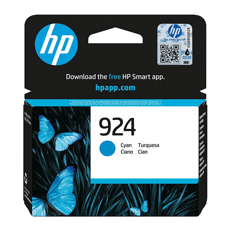 HP 924 Cyan Ink 4K0U3NA - Cartridge West