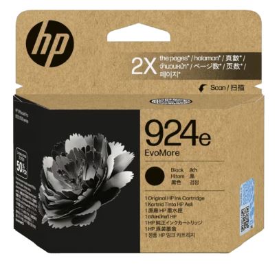 HP 924e Black Ink 4K0V0NA - Cartridge West