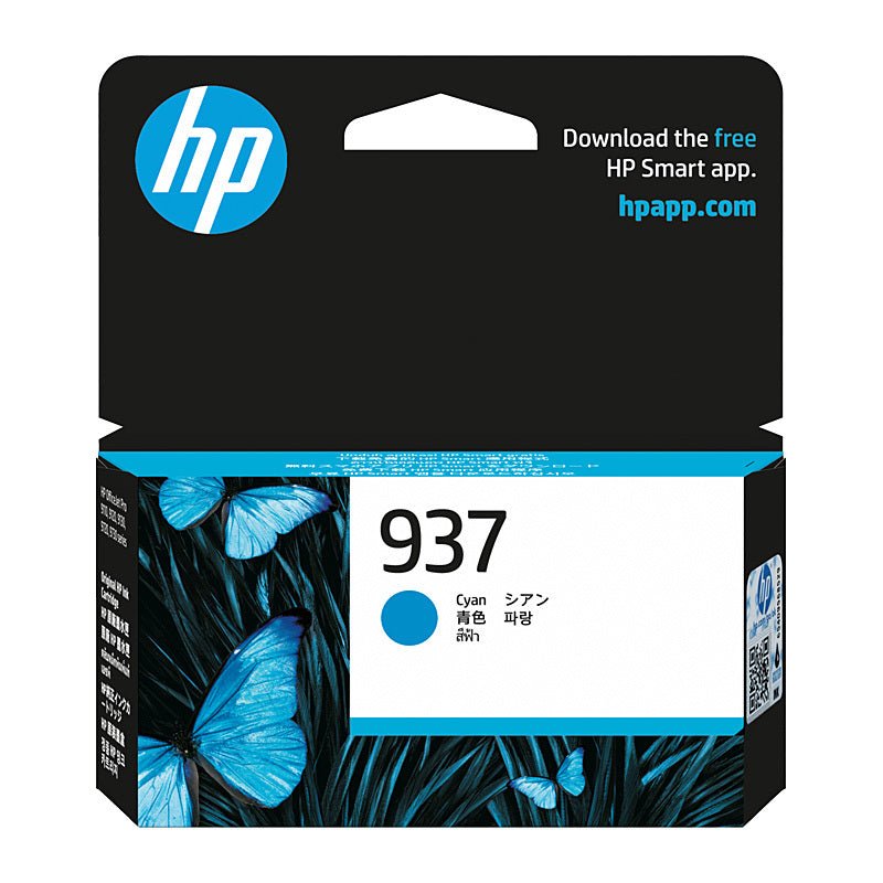 HP 937 Cyan Ink 4S6W2NA - Cartridge West