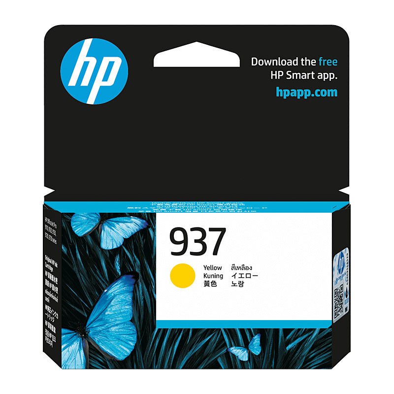 HP 937 Yellow Ink 4S6W4NA - Cartridge West