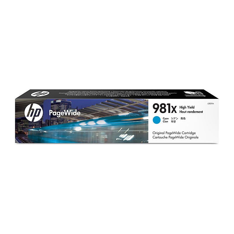 HP 981X Cyan Ink Cart L0R09A - Cartridge West