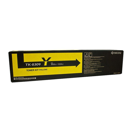 Kyocera TK8309Y Yellow Toner - Cartridge West