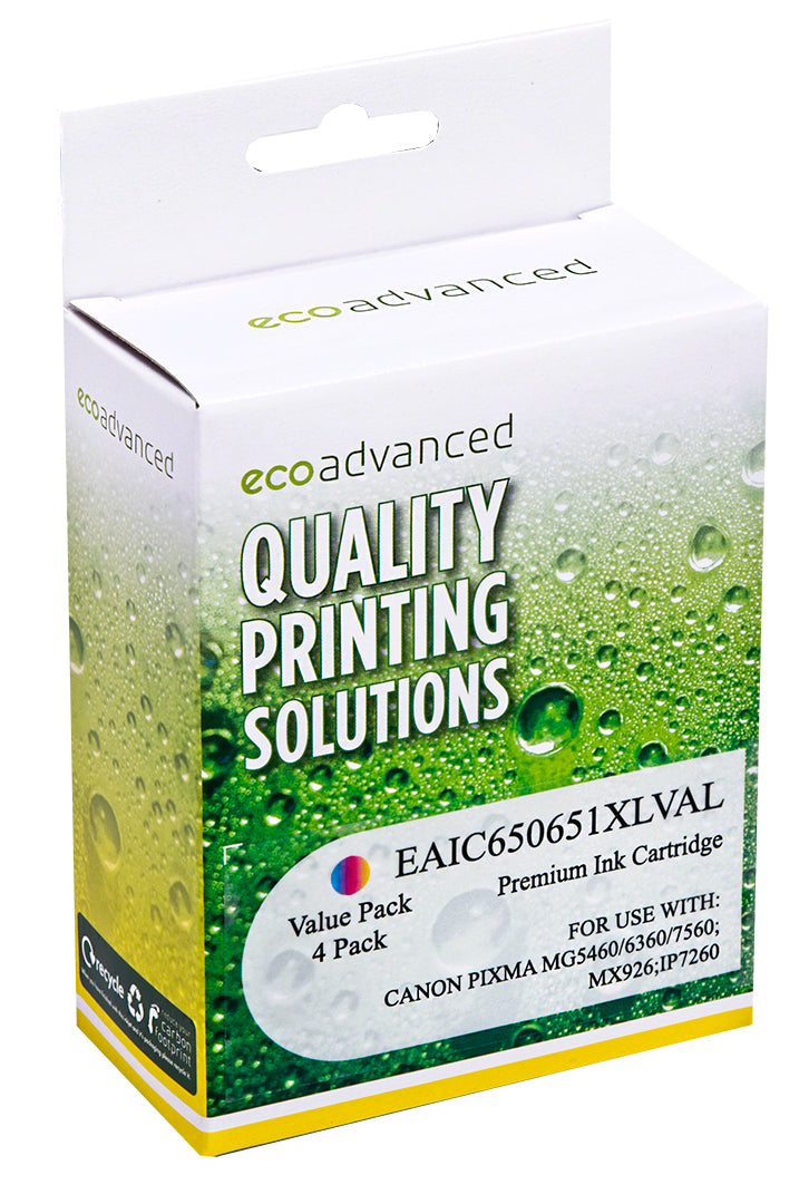 Compatible Canon 650XL/651XL ValuePack Ink