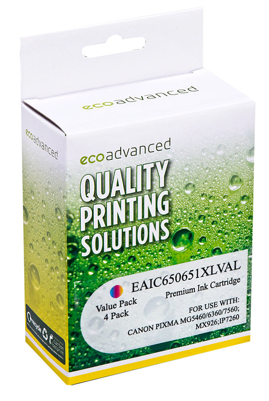 Compatible Canon 650XL/651XL ValuePack Ink