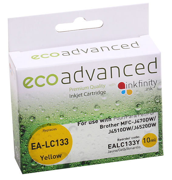 Compatible Brother LC133 Yellow Ink