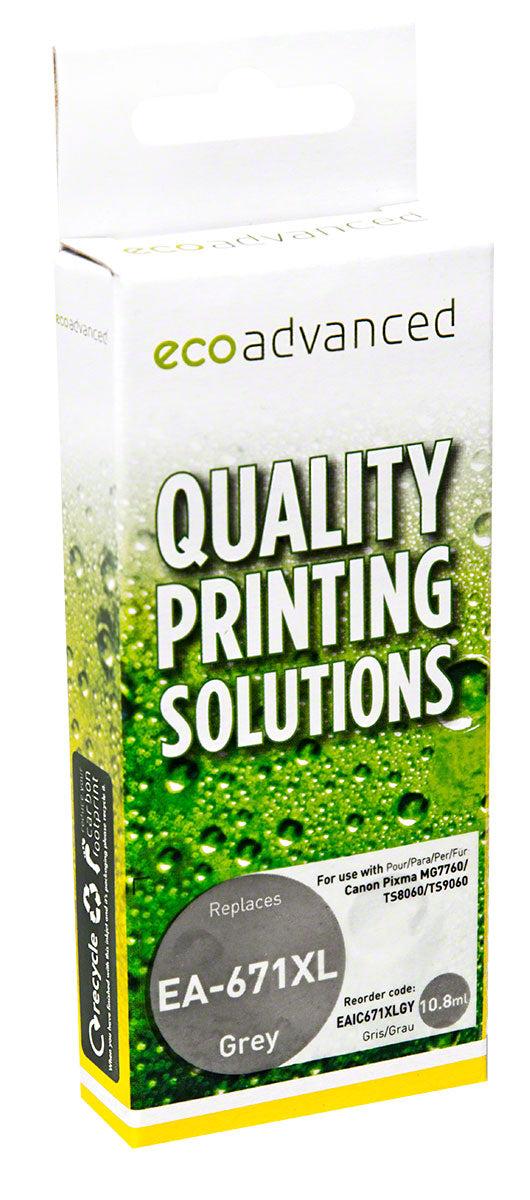 Compatible Canon 671XL Grey Ink Cartridge